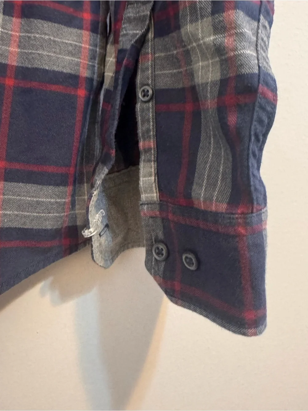 Banana Republic Luxe Flannel Shirt Men’s XL Slim Fit Plaid Elbow Patch